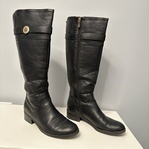 Tommy Hilfiger Black Over the Knee Boots